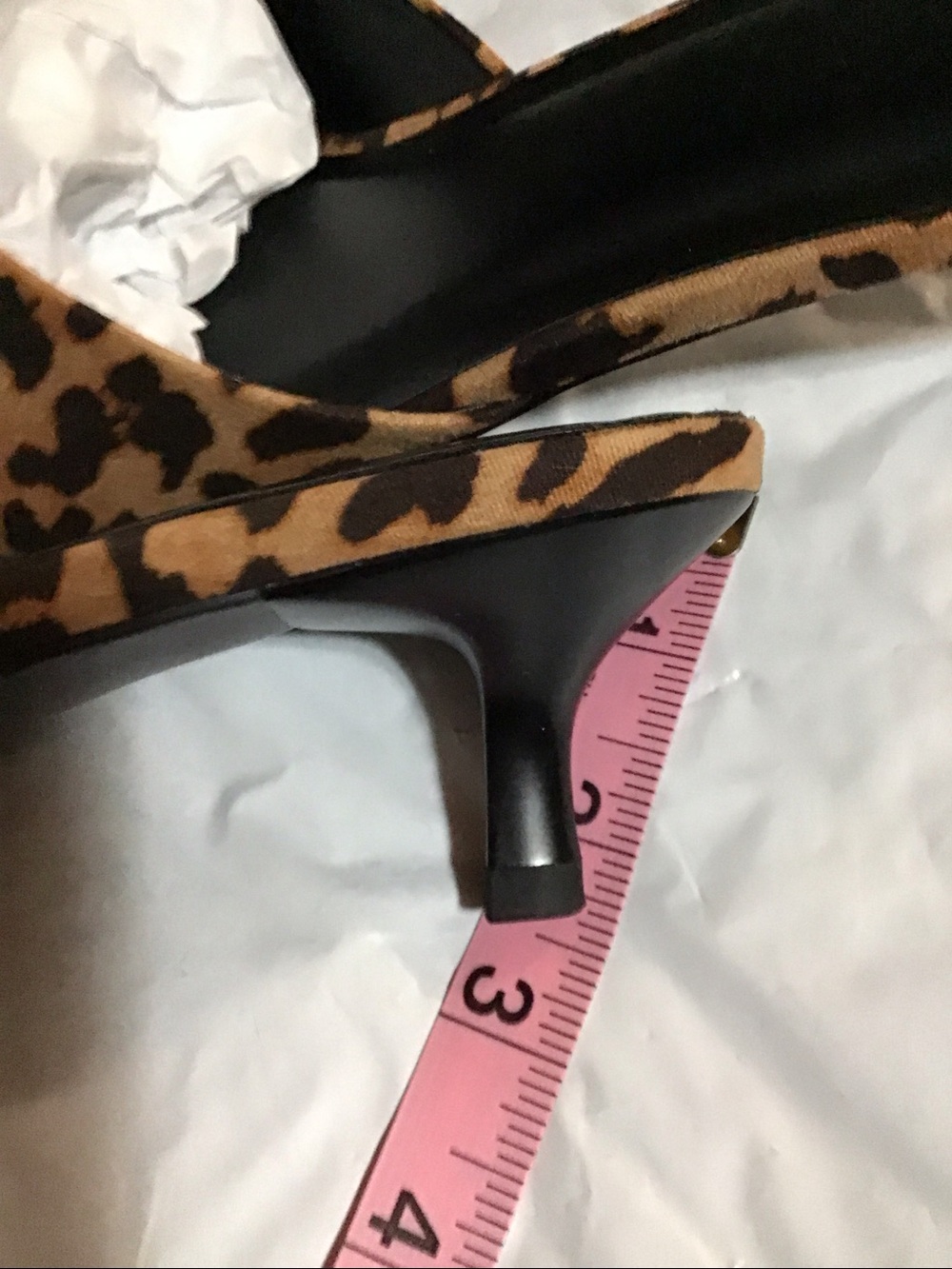 Wild Fable Leopard Print Kitten Heel Mules - Brown & Black Size 9 - Picture 11 of 11
